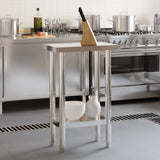 Kitchen Work Table 55x55x85 cm Stainless Steel 376453