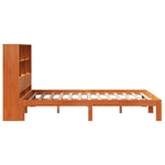 Bookcase Bed without Mattress Wax Brown 120x190 cm Small Double Solid Wood Pine 3322574
