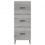 Highboard Grey Sonoma 34.5x34x180 cm Engineered Wood 3198871