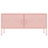 TV Cabinet Pink 105x35x50 cm Steel 336229