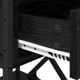 Bedside Cabinet 2 pcs Black Oak 40 x 42 x 55 cm Engineered Wood 881886