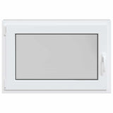 Basement Window RISOR 90 x 70 cm PVC and Glass Anthracite 42047330
