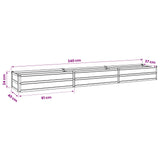 Raised Garden Bed Anthracite 240 x 40 x 24 cm Galvanised Steel 8006334