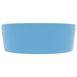 Luxury Wash Basin with Overflow Matt Light Blue 36x13 cm Ceramic 147033