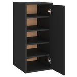 ZNTS Shoe Cabinet Black 32x35x70 cm Engineered Wood 808956