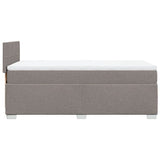 Box Spring Bed with Mattress Taupe 100x200 cm Fabric 3285803
