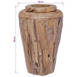 285211 Decoration Vase 40x60 cm Solid Teak Wood