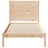 Extra Long Bed Frame without Mattress 100x210 cm Solid Wood 3309297