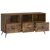 TV Cabinet Smoked Oak 102 x 34.5 x 50 cm Engineered Wood 895600