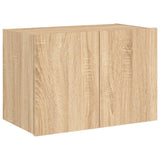 TV Wall Cabinet with LED Lights Sonoma Oak 60x35x41 cm 837306
