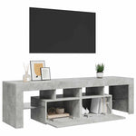 TV Cabinet with LED Lights Concrete Grey 140x36.5x40 cm 804368