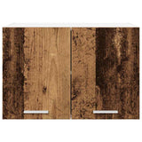 Hanging Cabinet 2 pcs Old Wood and White 60 x 31 x 40 cm 884175