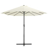 Parasol Sand Polyester and Aluminium Extra Large Collapsible 44868