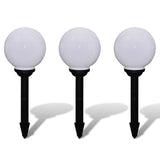Outdoor Pathway Lamps 3 pcs LED 20 cm with Ground Spike 40864