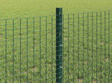Welded Wire Fence with Posts 50 x 0.6 m PVC-Coated Steel Green 3336508