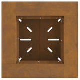 Fire Pit Brown 60 x 60 x 50 cm Weathering Steel 858925