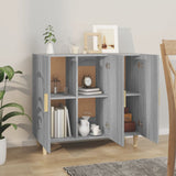 Sideboard Grey Sonoma 90x34x80 cm Engineered Wood 817460