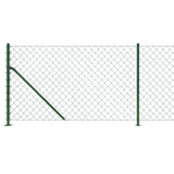 Chain Link Fence with Flange Green 1,1x25 m 153946