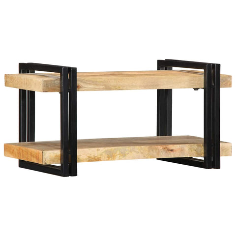 ZNTS Wall Shelf 70x33x35 cm Solid Rough Wood Mango 4017482