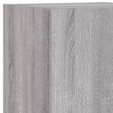 5 Piece TV Wall Units with LED Grey Sonoma Engineered Wood 3216609