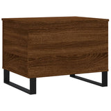 ZNTS Coffee Table Brown Oak 60x44.5x45 cm Engineered Wood 830963