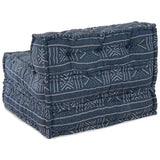 Modular Sofa Indigo Print 70 x 70 x 56 cm Fabric 4019062