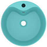 Luxury Wash Basin with Overflow Matt Light Green 36x13 cm Ceramic 147035
