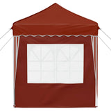 Pop-up Party Tent 195 x 195 x 245 cm Terracotta Oxford Fabric 42019732