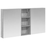 Bathroom Cabinet Set 3 pcs 130 x 14.5 x 70 cm Engineered wood 3403765
