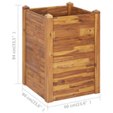 Garden Raised Bed 60x60x84 cm Solid Acacia Wood 46577