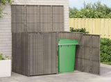Box Garbage Bin Box 2 pcs Grey 130 x 80 x 115 cm Polyethylene 42008243