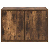 Garage Wall Cabinets 2 pcs Smoked Oak Engineered Wood 860652