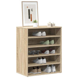 Shoe Cabinet Sonoma Oak 60x35x70 cm Engineered Wood 808939