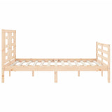 Bed Frame without Mattress 140x190 cm Solid Wood 3194681