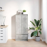 Cabinet with Drawer Concrete Grey 55.5x34x119.5 cm Engineered Wood 861646