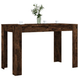 ZNTS Dining Table Smoked Oak 120x60x76 cm Engineered Wood 838189