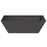Garden Planter 5 pcs Black 50 x 50 x 15 cm Cold-rolled Steel 873825