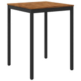 Garden Bar Table Natural and Black 80 x 80.5 x 105 cm 901337