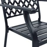 Stackable Outdoor Chairs 2 pcs Steel Anthracite 44265