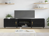 TV Cabinet Black oak 150 x 30 x 50 cm Engineered wood 879594