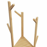 Coat Stand with Hooks and Shelves 39x33x166 cm Bamboo 4008917