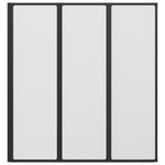 Shower Bath Screen Wall 141 x 132 cm 3 Panels Foldable 140785