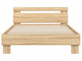 Bed Frame with Headboard Sonoma Oak 80 x 200 cm Engineered Wood 8009013