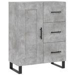 Highboard Concrete Grey 69.5x34x180 cm Engineered Wood 3190049