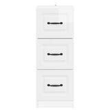 Drawer Cabinet High Gloss White 33 x 34.5 x 87 cm 895769