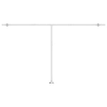 Freestanding Manual Retractable Awning 500x300 cm Blue/White 3069576