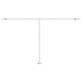 Freestanding Manual Retractable Awning 500x300 cm Blue/White 3069576