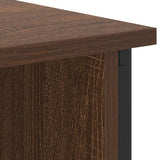 Bedside Cabinet Brown Oak 38 x 31 x 61 cm Engineered Wood 859458