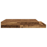 Storage Bed Frame with Drawer Old wood 236.5 x 200 x 31.5 cm 3335627