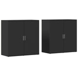 Sideboards 2 pcs Black 79x38x80 cm Engineered Wood 3276603